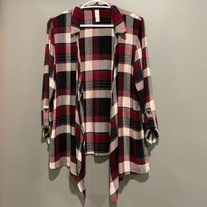Warehouse One Plaid Cardigan